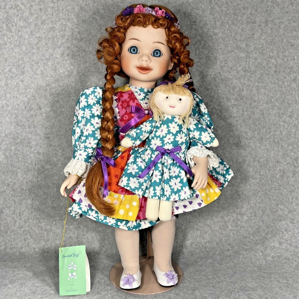 VTG‎ Porcelain Doll by Charlot Byj Goebel Raggy Muffin Musical Limited Edition